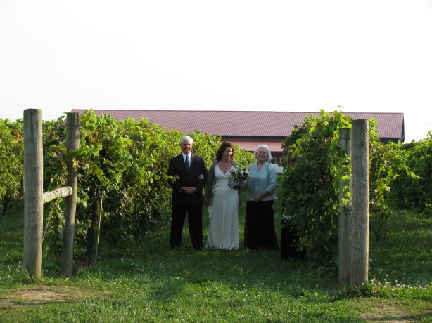 j&q bride winery outdoor ceremony
